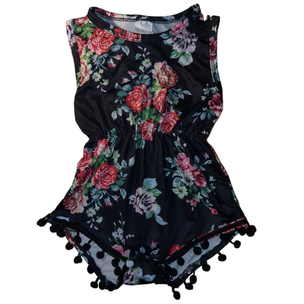 Floral Onesie Size 80 European